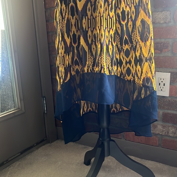 Princess Vera Wang multi-color python print hi-lo dress S - Picture 7 of 8